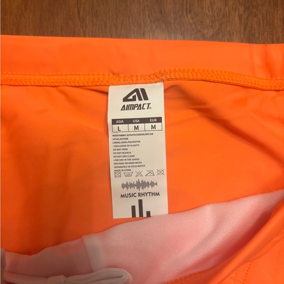 Men's Orange Swim Briefs - Picture 4 of 7